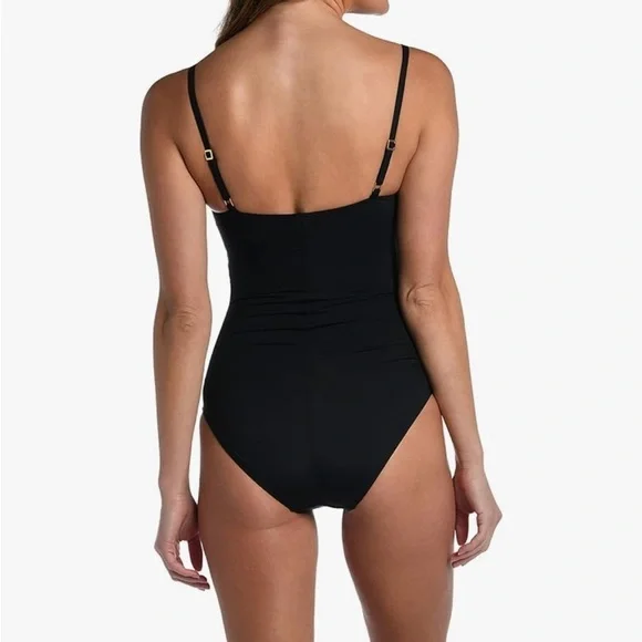 La Blanca Island Goddess Rouched Body Lingerie Mio One Piece Swimsuit 6 - Picture 5 of 10